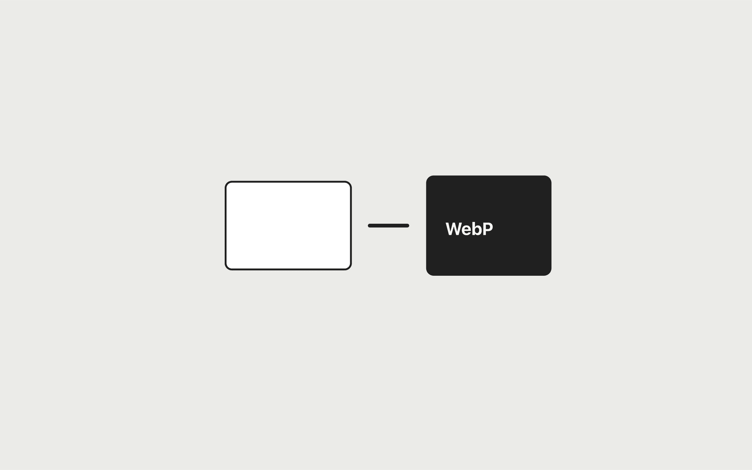 How to convert images to WebP — Toolstik guide Minimal illustration of an image converted to WebP format